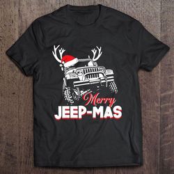 merry jeep-mas jeep lover christmas tshirt