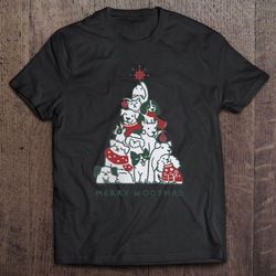 merry woofmas dog christmas tree2 tshirt