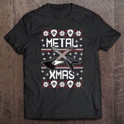 Metal Xmas Electric Guitar Christmas TShirt