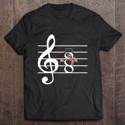 music snowman musician music teachers christmas tshirt