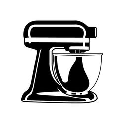 kitchen stand mixer vector blender baking bakery .eps, .svg, .dxf & 1 .png vinyl cutter ready, t-shirt, cnc clipart graphic 0399