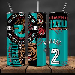 memphis grizzlie tumbler, nba logo, nba png, basketball design, nba teams, nba sports, nba tumbler wrap 18
