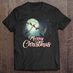 Merry Christmas Sleigh Reindeer Tractor Gift Top