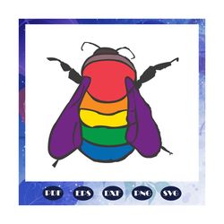 bisexual bee, rainbow svg, leseither way, lesbian gift, lgbt shirt, lgbt pride, gay pride svg, lesbian gifts, gift for b