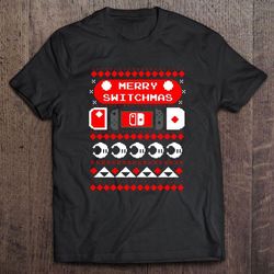 merry switchmas nintendo switch christmas t-shirt