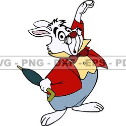 White Rabbit Svg, Alice in Wonderland Svg, Cartoon Customs SVG, EPS, PNG, DXF 146