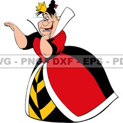 king of hearts svg, queen of hearts png, red queen svg, cartoon customs svg, eps, png, dxf 33