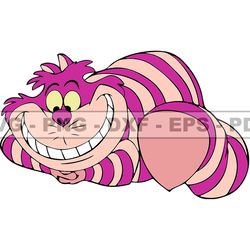 cheshire cat svg, cheshire png, cartoon customs svg, eps, png, dxf 83