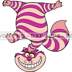 cheshire cat svg, cheshire png, cartoon customs svg, eps, png, dxf 85