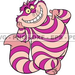 cheshire cat svg, cheshire png, cartoon customs svg, eps, png, dxf 86