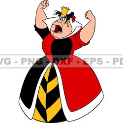 king of hearts svg, queen of hearts png, red queen svg, cartoon customs svg, eps, png, dxf 93