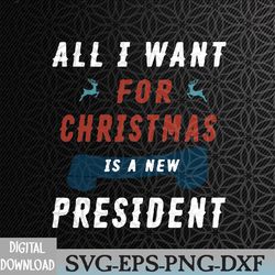all i want for christmas house svg, eps, png, dxf, digital download