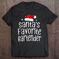 santas favorite bartender christmas gift top