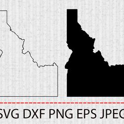 idaho svg,state svgpng, cameo cricut design template stencil vinyl decaltransfer