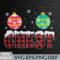 chest nuts matching chestnuts funny christmas couples chest svg, eps, png, dxf, digital download