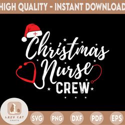 christmas nurse svg, nurse christmas crew, reporting for duty, holly svg, lpn rn cma cna np, merry christmas svg, funny