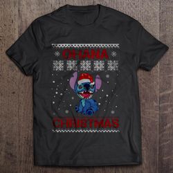 ohana christmas stitch shirt