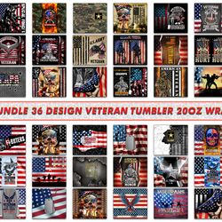bundle 36 design veteran tumbler 20oz wrap, tumbler bundle design, sublimation tumbler bundle, 20oz skinny tumbler 41