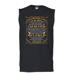 hunting is my drug shirt, i go hunting shirt (men&8217s cotton sleeveless)