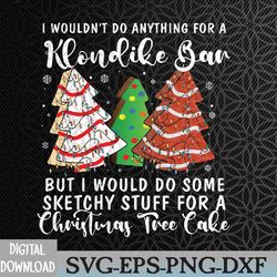 sketchy stuff for some christmas tree cakes debbie svg, eps, png, dxf, digital download