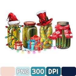 Canned Pickles Png, Christmas Light Png, Santa Hat Png Christmas Pickle Png, Pickle Lover Png, Canning Season Png, Funny