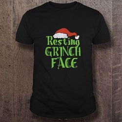 resting grinch face xmas present gift gift top