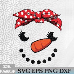 cutest snowman face christmas xmas svg, eps, png, dxf, digital download