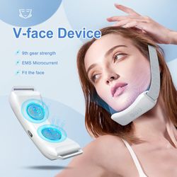 ems v-face beauty device intelligent electric v- face shaping massager facial lifting to removing double chin skin tight