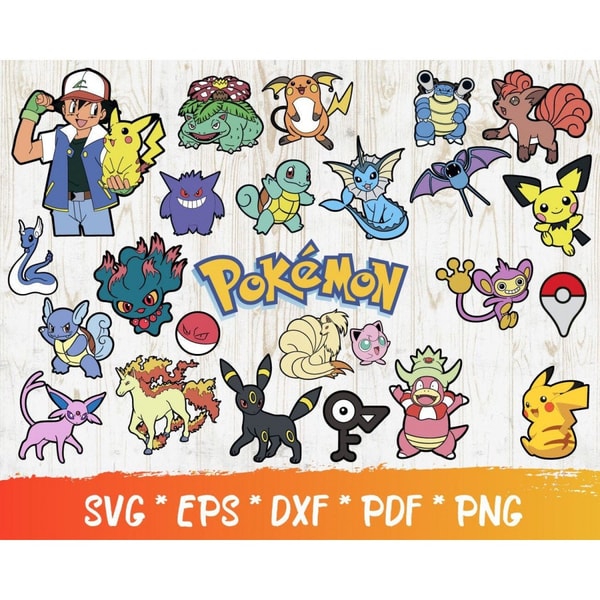 Pokemon SVG, Pokemon PNG, Pokemon Logo, Pokemon Clipart, Pok - Inspire ...