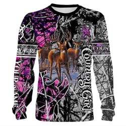 hunting ladies custom name 3d all over print t-shirt, long sleeves, hoodie, sweatshirt, face shield &8211 personalized h