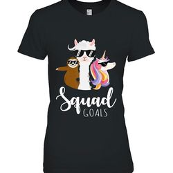 sllamacorn squad funny unicorn sloth llama gift christmas tshirt