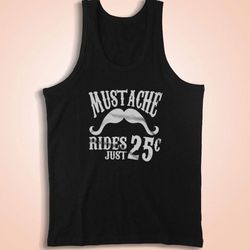 mustache rides twenty five cents men&8217s tank top