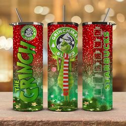 christmas tumbler png,grinch png ,merry christmas png,merry christmas svg, santa grinch 03