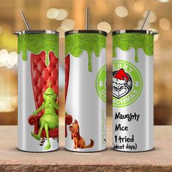 christmas tumbler png,grinch png ,merry christmas png,merry christmas svg, santa grinch 06