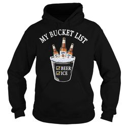 my bucket list miller lite beer ice hoodie