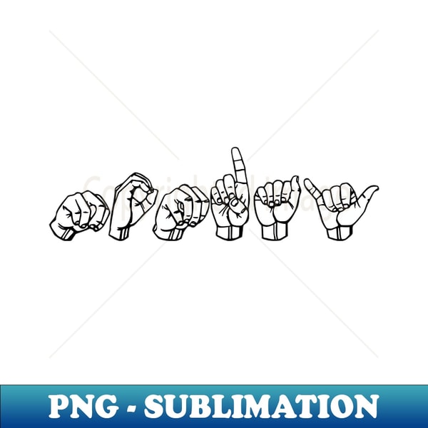 MONDAY ASL Sign Language Design - Aesthetic Sublimation Digi - Inspire ...