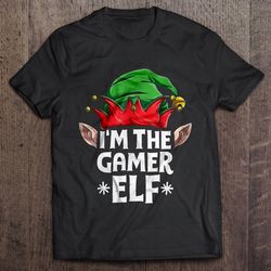i am the gamer elf funny christmas shirt