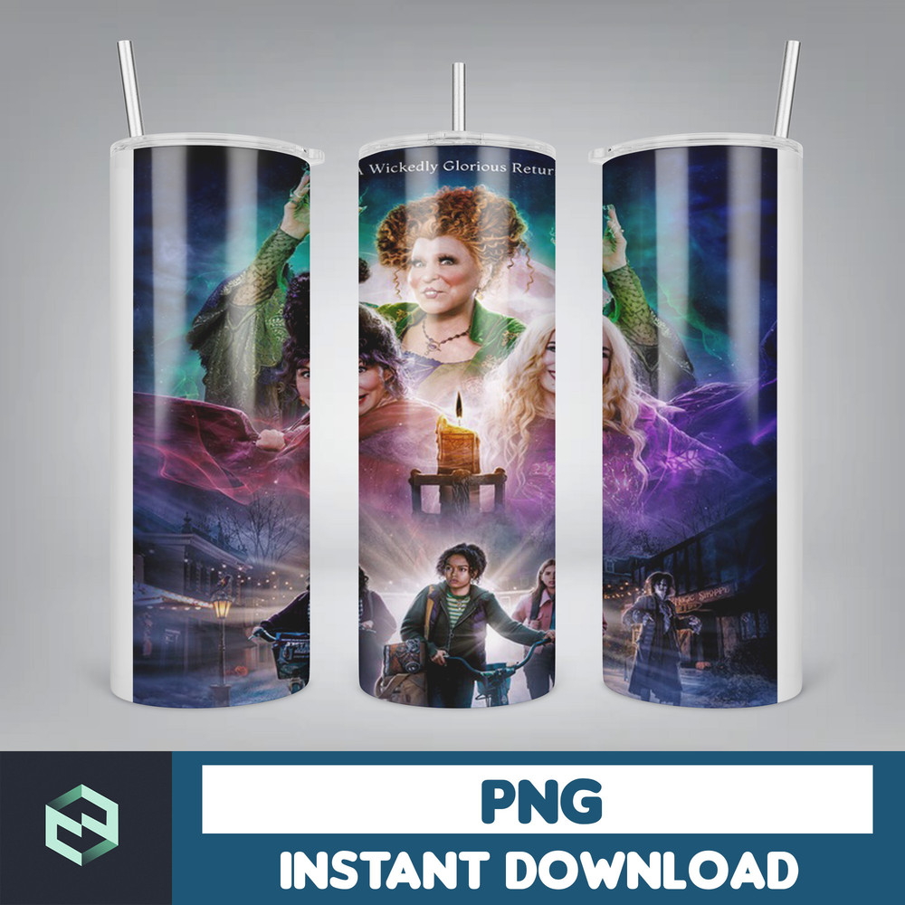 Hocus Pocus Tumbler Png, Halloween Tumbler 20oz Skinny Sublimation, Movie Digital Design (7).jpg