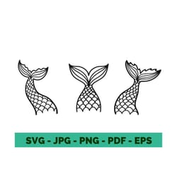 mermaid tails svg mermaids svg mermaid tail svg mermaid clipart mermaid vector bundle cricut file