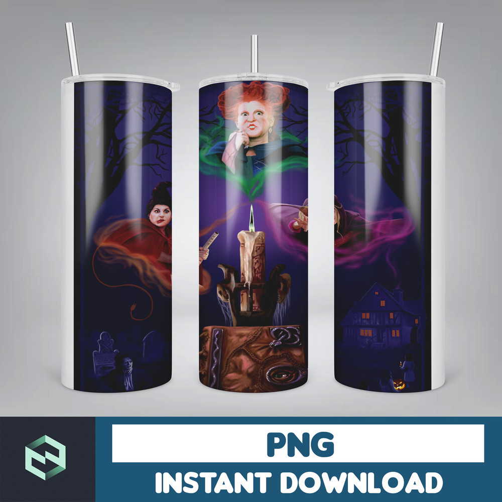Hocus Pocus Tumbler Png, Halloween Tumbler 20oz Skinny Sublimation, Movie Digital Design (14).jpg