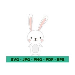 rabbit clipart bunny clipart rabbit svg cute bunny svg white rabbit clipart