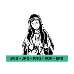 virgen de guadalupe svg png virgen maria stamp white, virgin mary svg mother mary svg, lady guadalupe, virgin of mexico digital file cricut