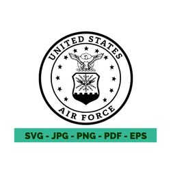 united states air force seal logo svg us army svg air force clipart cricut