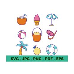 beach ball clipart beach clipart vacation clipart snorkel summer beach elements