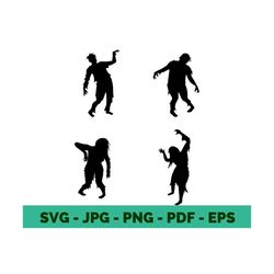 zombie svg zombies svg zombie silhouette creepers horror svg halloween svg halloween shirt zombie bundle cricut file