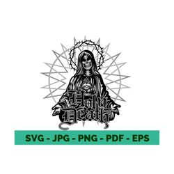 santa muerte clipart holy death svg santisima muerte svg niña blanca saint of holy death svg cricut file