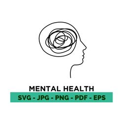 mental health svg mental health day svg mental health tattoo self love svg cricut file