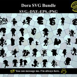 Dora SVG Digital Cut File Digital product - instant download