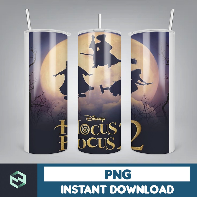 Hocus Pocus Tumbler Png, Halloween Tumbler 20oz Skinny Sublimation, Movie Digital Design (3).jpg