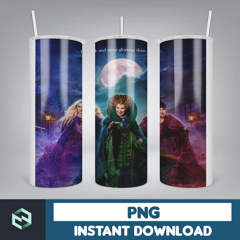 Hocus Pocus Tumbler Png, Halloween Tumbler 20oz Skinny Sublimation, Movie Digital Design (6).jpg